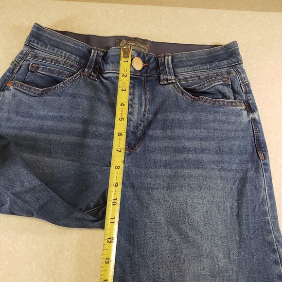 Democracy AbSolution Skyrise Wide Leg Jeans Blue Mid Rise Women’s Size 8 - Picture 9 of 11